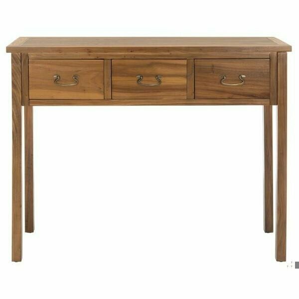 Cindy Console Table- Oak - 31.7 x 14.2 x 39.4 in., Safavieh, Mfr#: AMH6568G